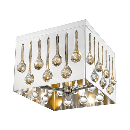 Oberon Rectangular Flush Mount Ceiling Light in Detail.