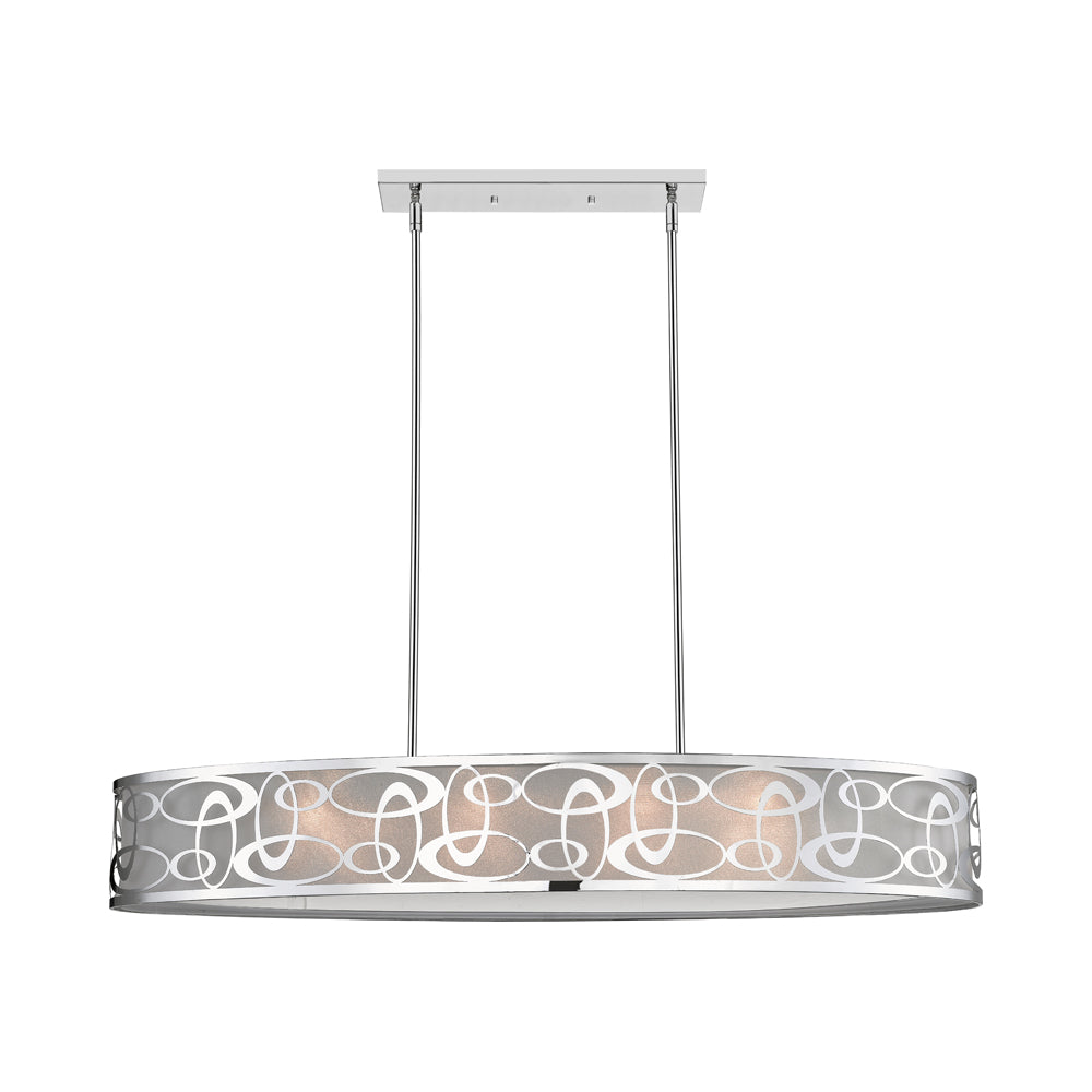 Opal Linear Chandelier in Detail.