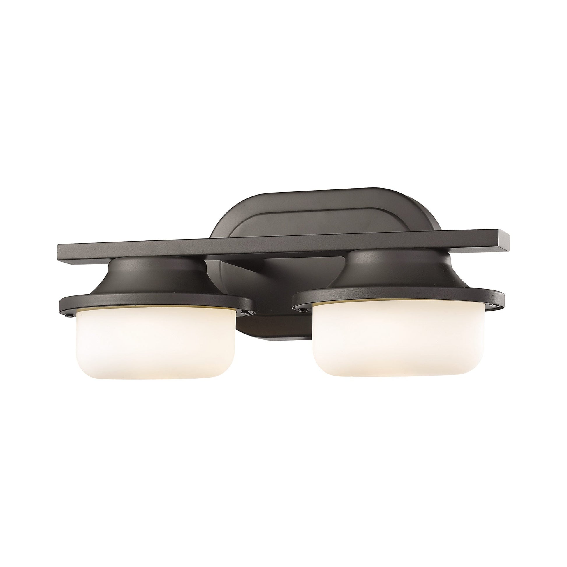 Optum LED Bath Vanity Light in Bronze (2-Light).