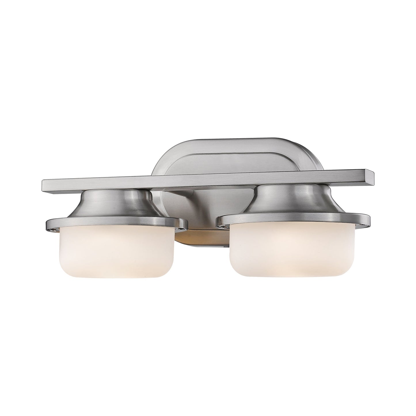 Optum LED Bath Vanity Light in Brushed Nickel (2-Light).