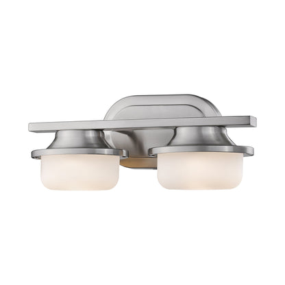 Optum LED Bath Vanity Light in Brushed Nickel (2-Light).