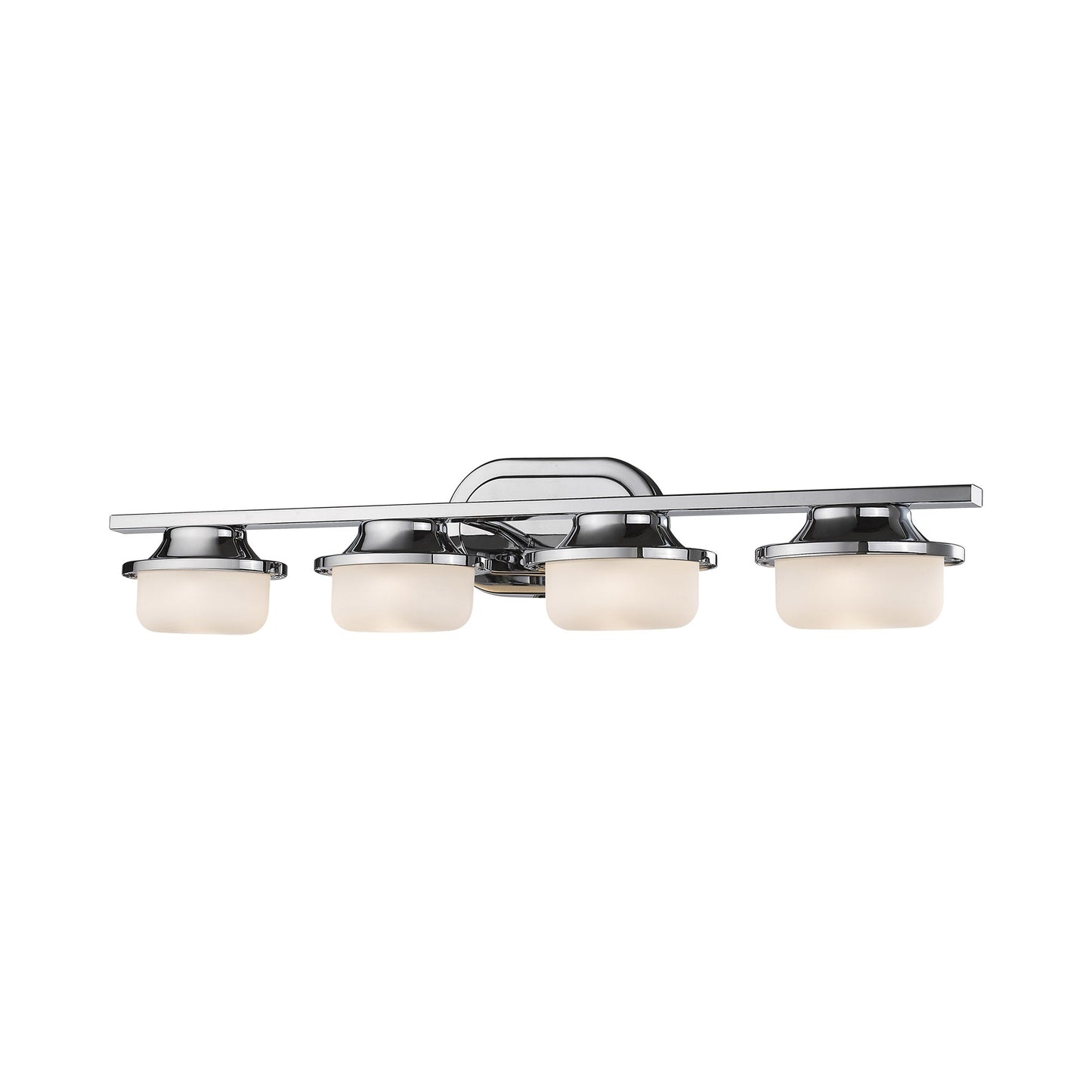 Optum LED Bath Vanity Light in Chrome (4-Light).