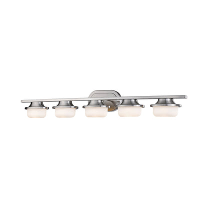 Optum LED Bath Vanity Light in Brushed Nickel (5-Light).
