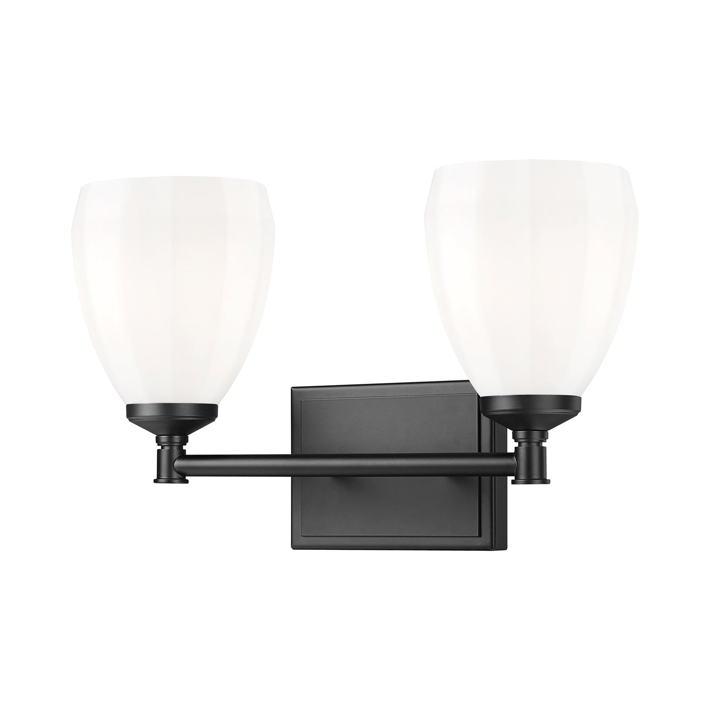 Oren Bath Vanity Light in Matte Black (2-Light).