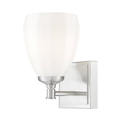 Oren Bath Wall Light in Brushed Nickel.
