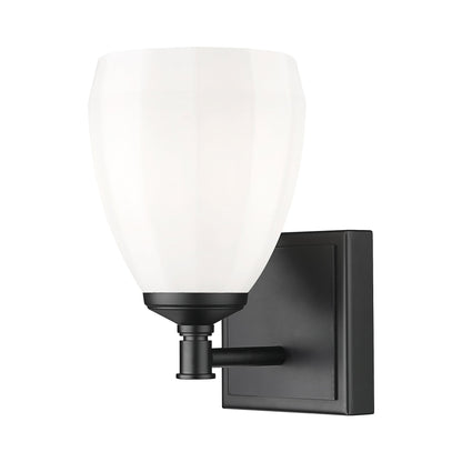 Oren Bath Wall Light in Matte Black.