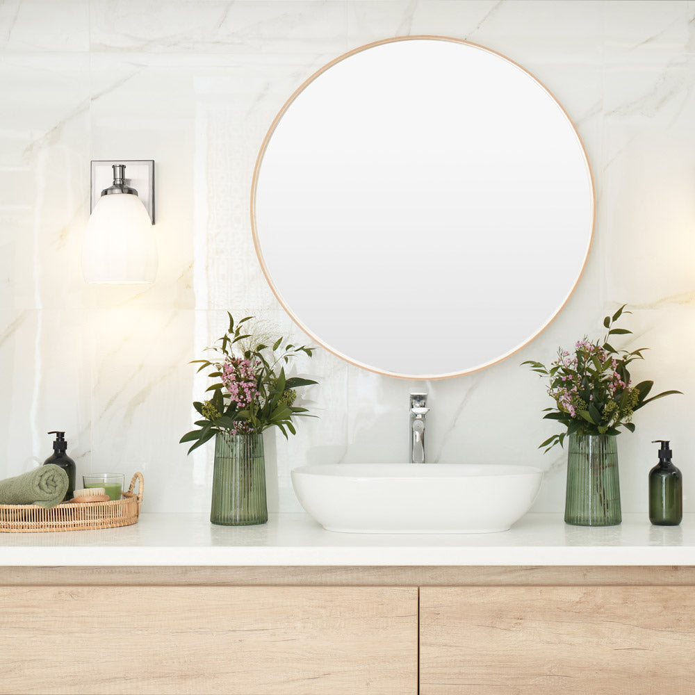 Oren Bath Wall Light in bathroom.