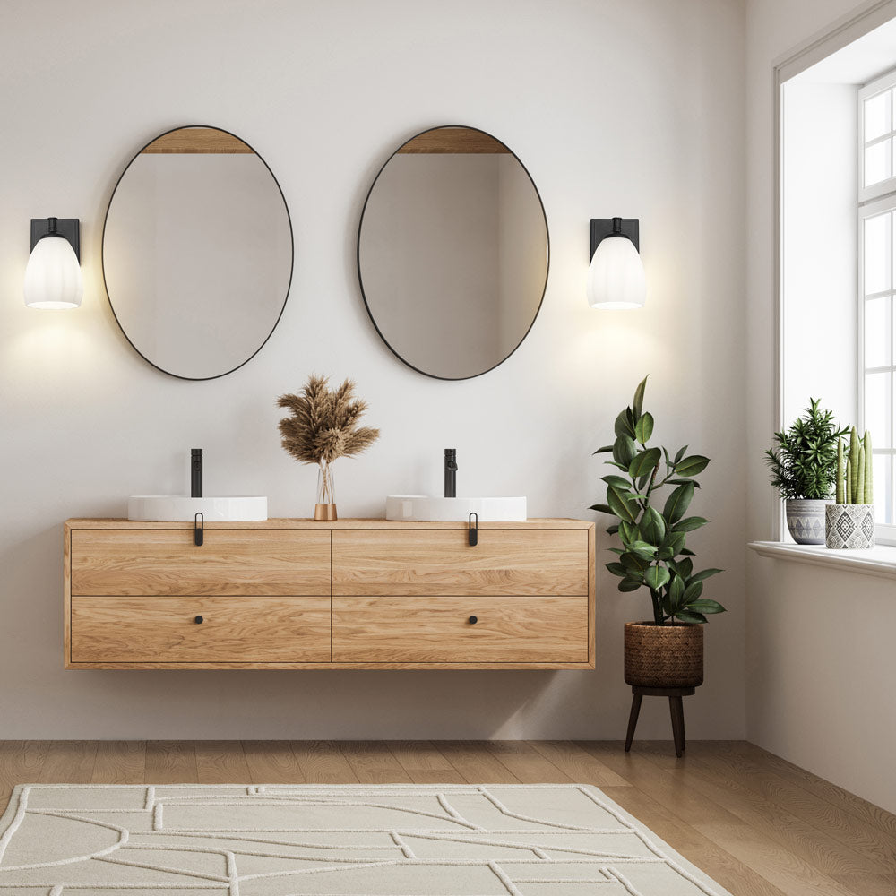 Oren Bath Wall Light in bathroom.