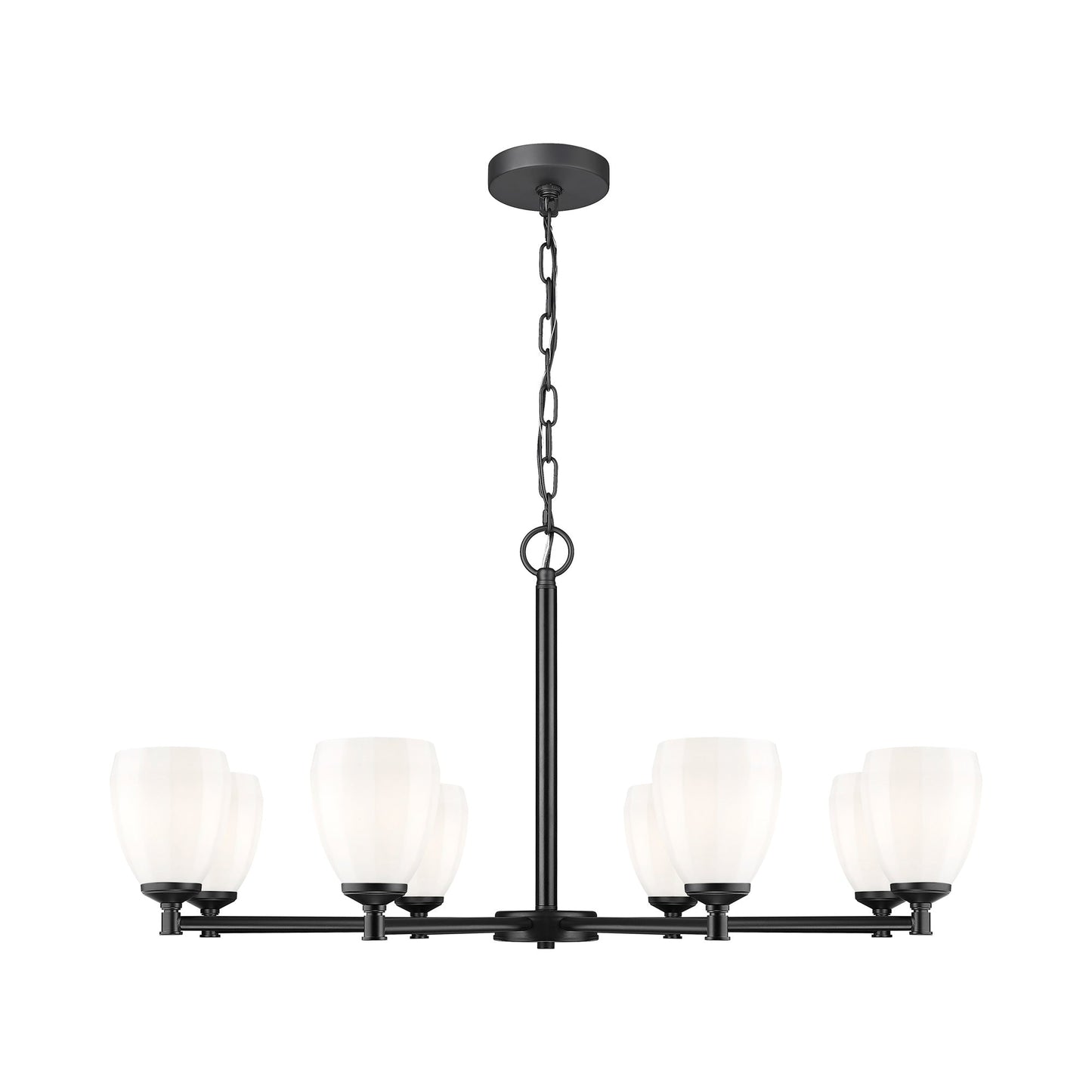 Oren Chandelier in Matte Black (8-Light).