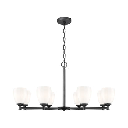 Oren Chandelier in Matte Black (8-Light).