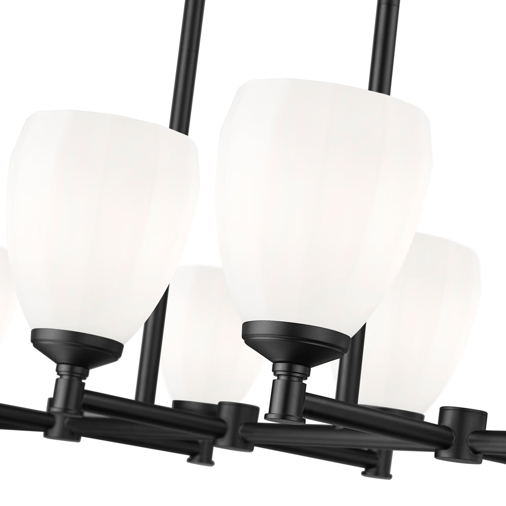 Oren Linear Chandelier in Detail.