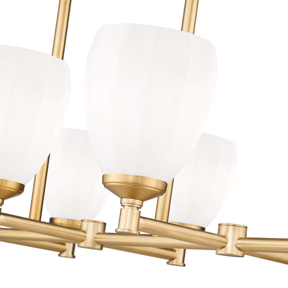 Oren Linear Chandelier in Detail.