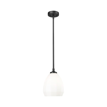 Oren Pendant Light in Matte Black (8-Inch).