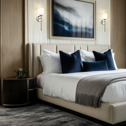 Oren Wall Light in bedroom.