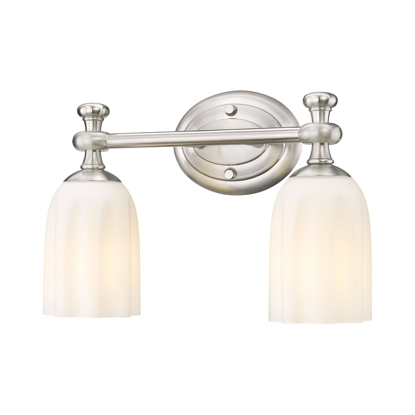 Orion Bath Vanity Light in Brushed Nickel (2-Light).