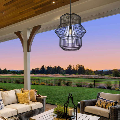 Orsay Pendant Light in patio.