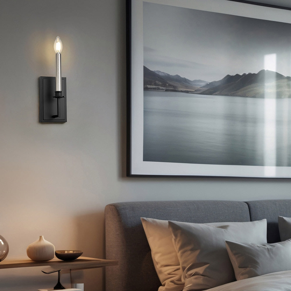 Orson Wall Light in bedroom.