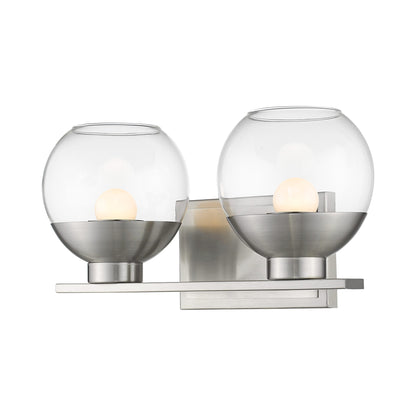 Osono LED Bath Vanity Light in Brushed Nickel (2-Light).