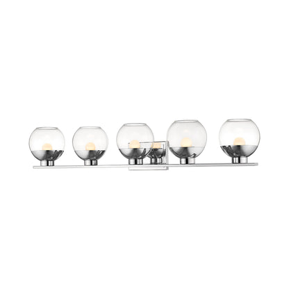Osono LED Bath Vanity Light in Chrome (5-Light).