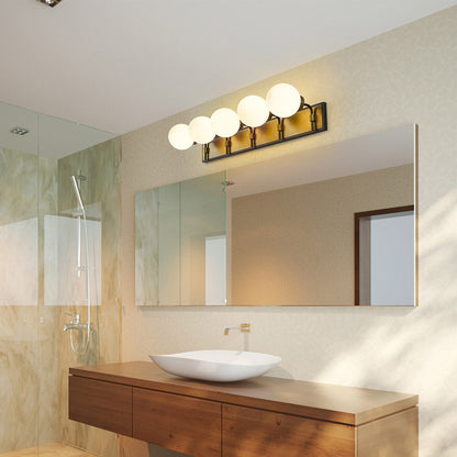 Parsons Bath Vanity Light in bathroom.