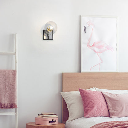 Parsons Wall Light in bedroom.