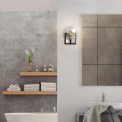 Parsons Wall Light in bathroom.