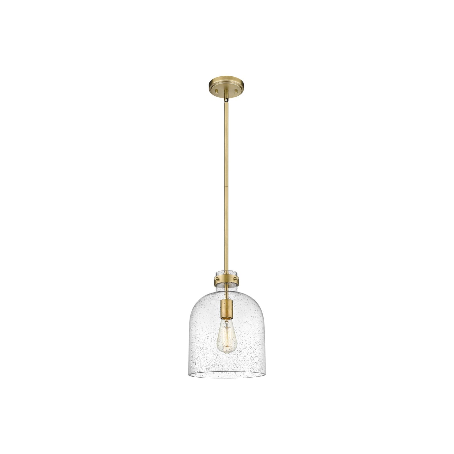 Pearson Pendant Light in Rubbed Brass (9.5-Inch).