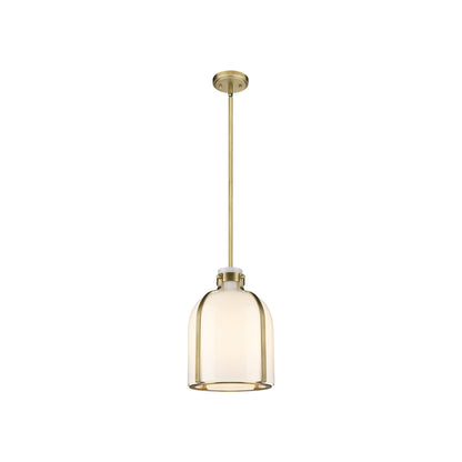 Pearson Pendant Light in Rubbed Brass (9.75-Inch).