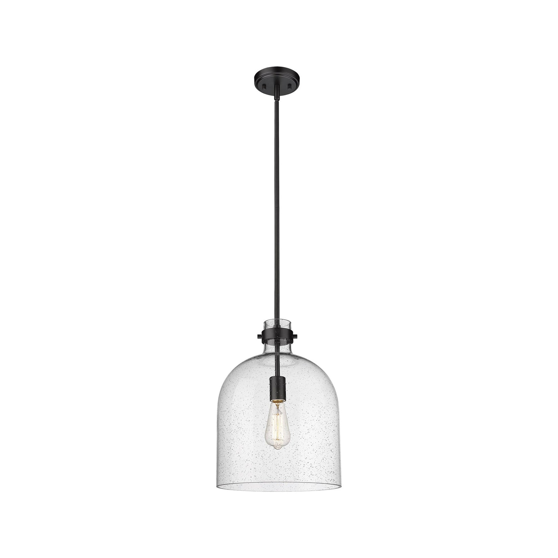 Pearson Pendant Light in Matte Black (12-Inch).