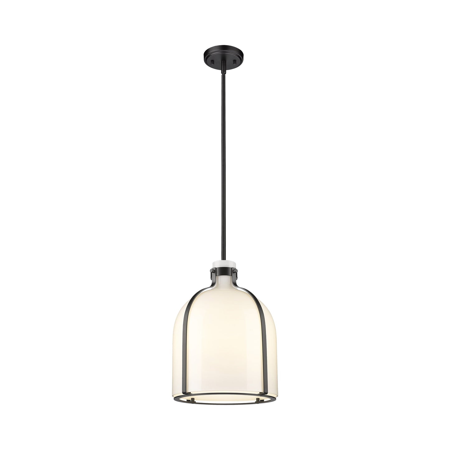 Pearson Pendant Light in Matte Black (12.25-Inch).