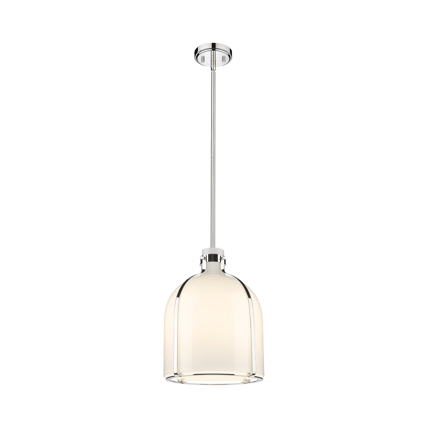 Pearson Pendant Light in Polished Nickel (12.25-Inch).