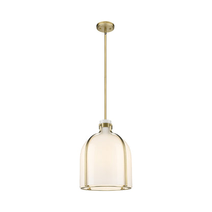 Pearson Pendant Light in Rubbed Brass (12.25-Inch).