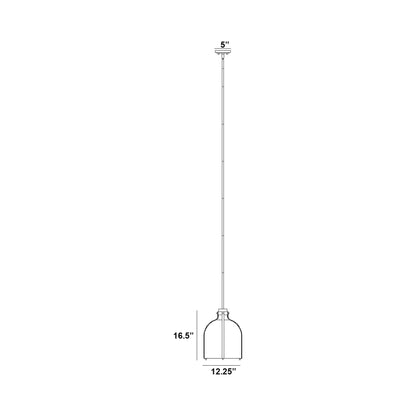 Pearson Pendant Light - line drawing.