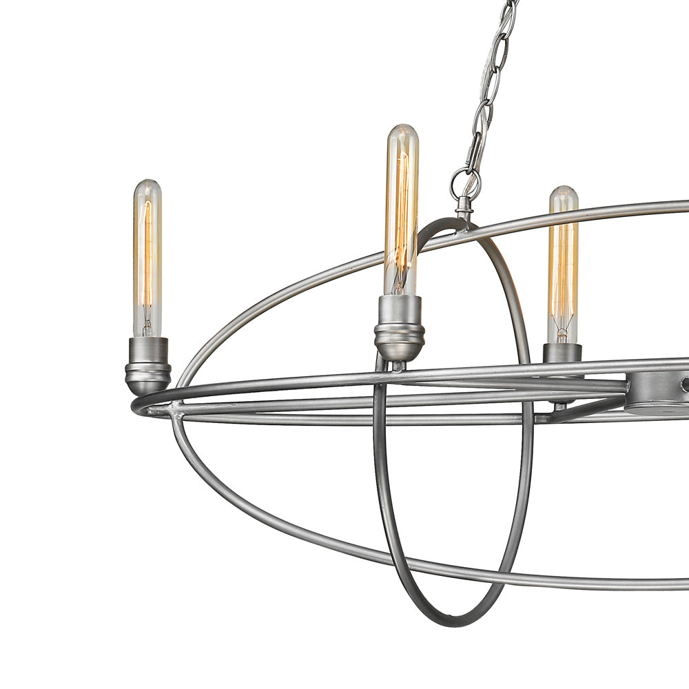 Persis Oval Chandelier in Detail.