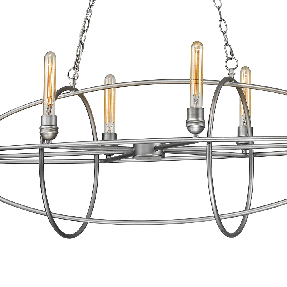 Persis Oval Chandelier in Detail.