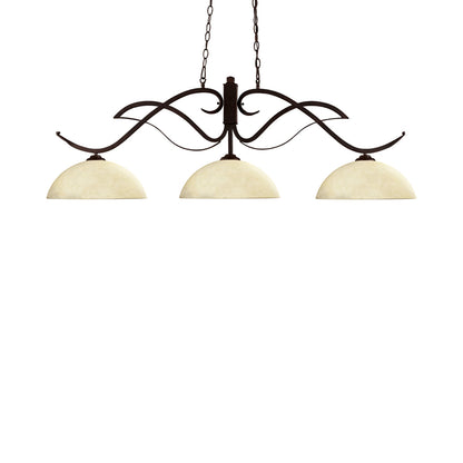 Phoenix Dome Billiard Pendant Light in Golden Mottle.