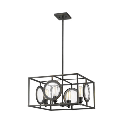 Port Chandelier in Olde Bronze.