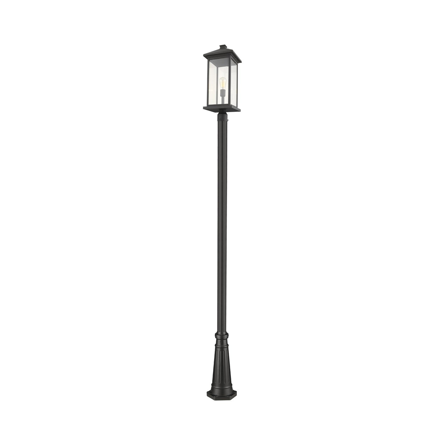 Portland 519P Outdoor Post Light in Black (117.25-Inch).