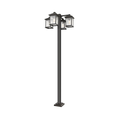 Portland 531 Outdoor Post Light in Oil Rubbed Bronze (4-Light).