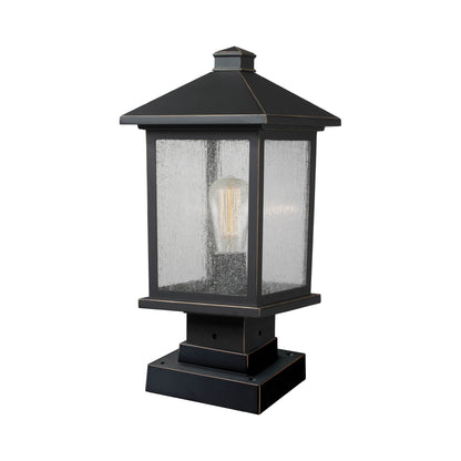 Portland 531S Outdoor Pier Mount Light in Oil Rubbed Bronze (17-Inch).