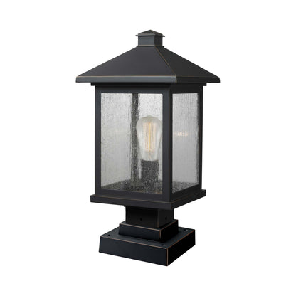 Portland 531S Outdoor Pier Mount Light in Oil Rubbed Bronze (19.5-Inch).