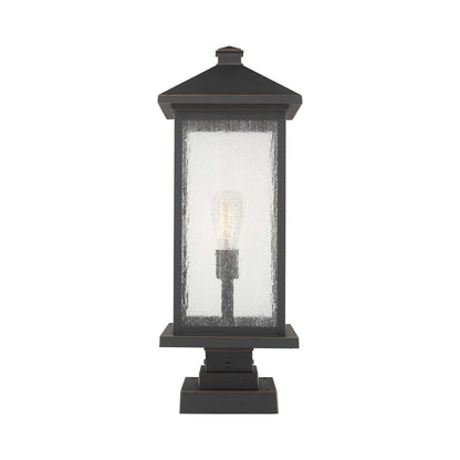 Portland 531S Outdoor Pier Mount Light in Oil Rubbed Bronze (25-Inch).