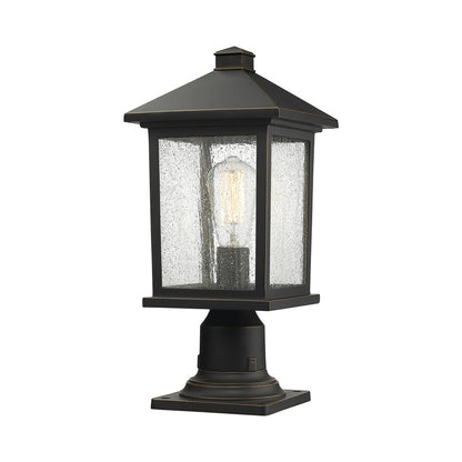 Portland 533PM Outdoor Pier Mount Light in Oil Rubbed Bronze (18-Inch).