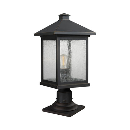 Portland 533PM Outdoor Pier Mount Light in Oil Rubbed Bronze (20.5-Inch).