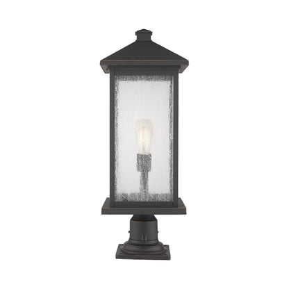 Portland 533PM Outdoor Pier Mount Light in Oil Rubbed Bronze (26-Inch).
