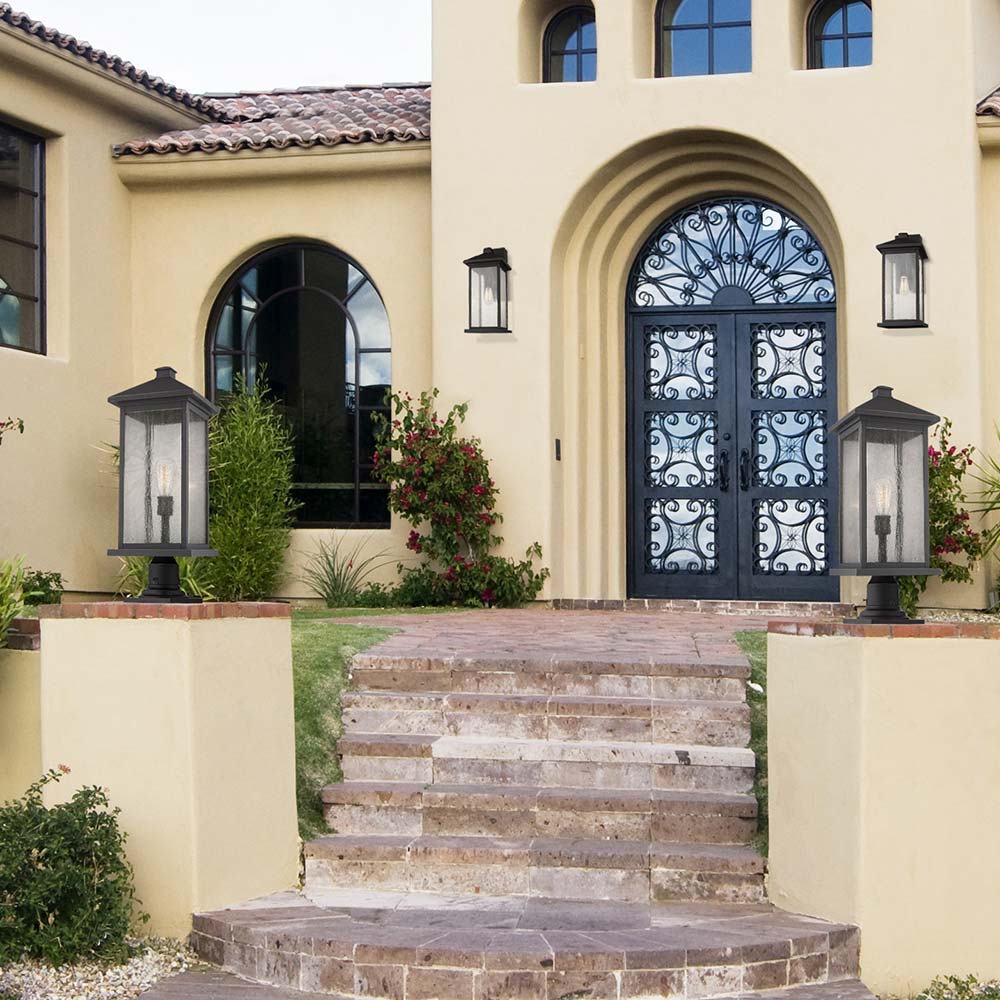 Portland 533PM Outdoor Pier Mount Light in Outside Area.