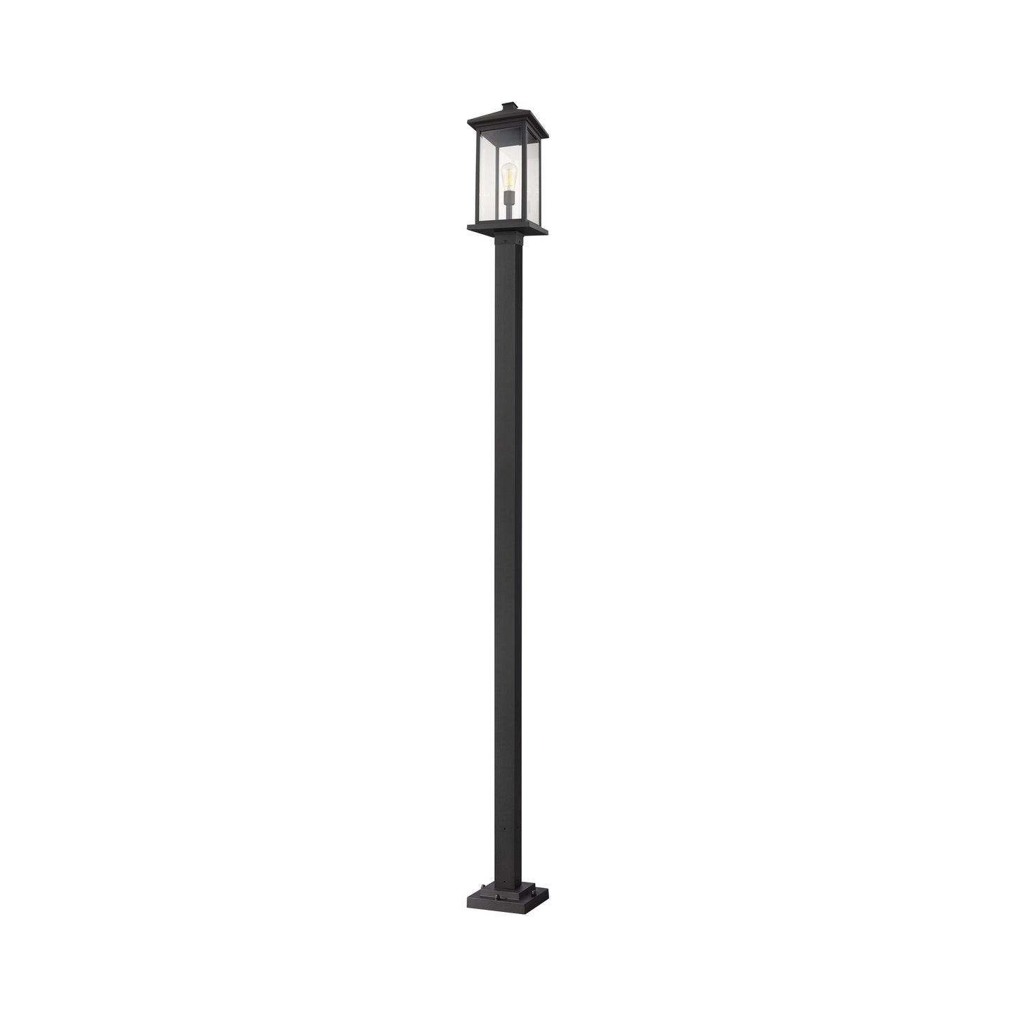Portland 536P Outdoor Post Light in Black (117-Inch).