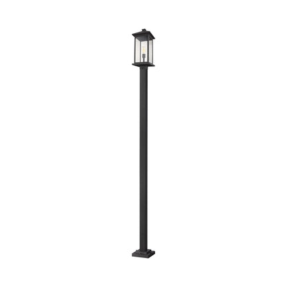 Portland 536P Outdoor Post Light in Black (117-Inch).