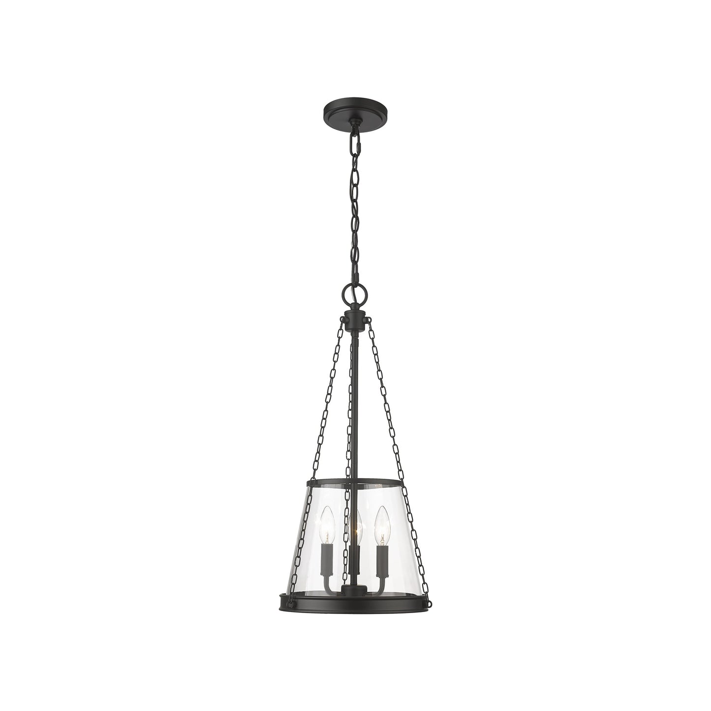 Prescott Pendant Light in Matte Black (Small).