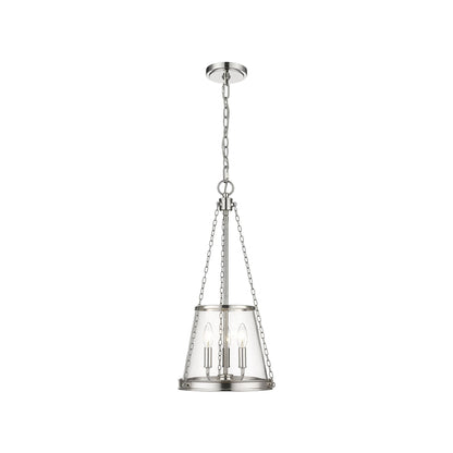 Prescott Pendant Light in Polished Nickel (Small).